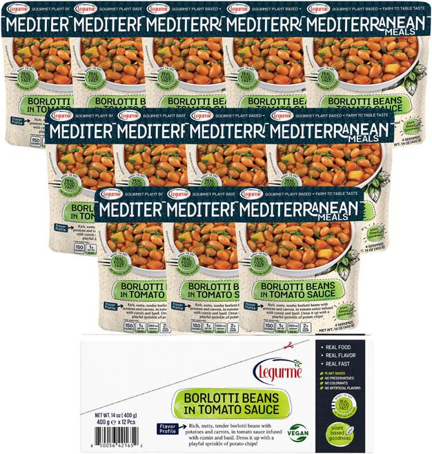 단독런칭 르구르메 볼로티빈 토마토소스/ 지중해 식단/ 비건식단/ 파스타소스, 400g, 12개