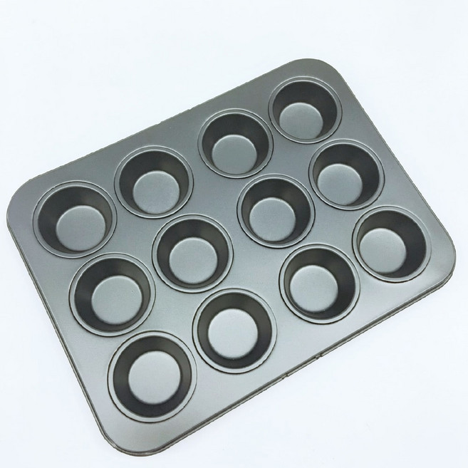 三箭牌 一口12連杯小烤盤 不沾烤模 派塔 瑪德連 雞蛋糕 點心 模具, 1個