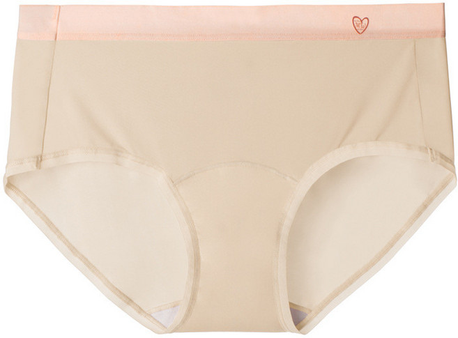 高彈超薄冰絲內褲 女士 三角褲 加長襠 不勒腿 速幹, 肉桂杏,L