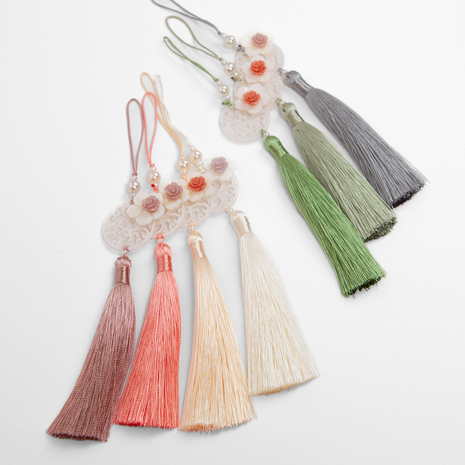 보자기보쌈 자개꽃 노리개