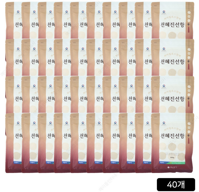 백년농가 천혜진선향 백미, 상등급, 40개, 350g