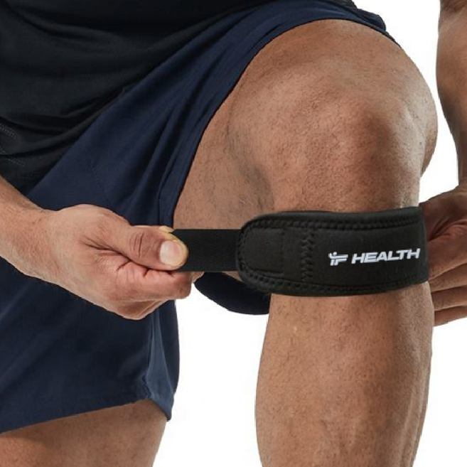 이프헬스 슬개건 고탄력 압박 데일리 노버클 무릎보호대, 블랙, 2개