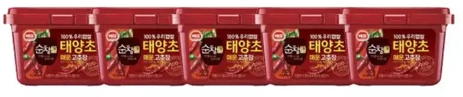 사조해표 순창궁 매운햅쌀고추장 500g x5개, 1개