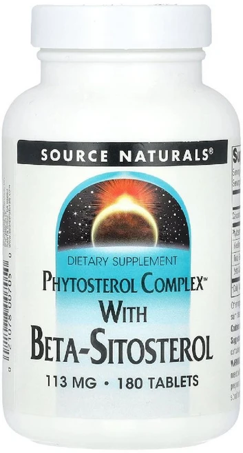 [정품보장]소스 내츄럴스 베타 시토스테롤 113mg Source Naturals 180정 X 1병, 1개 - 쿠팡