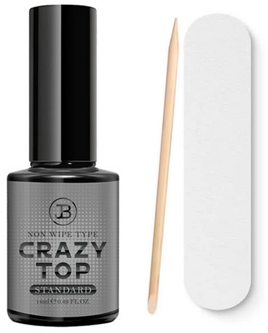 그라시아 진비 크레이지 탑젤 스탠다드+우드스틱화일세트, 1개, 14ml, 투명