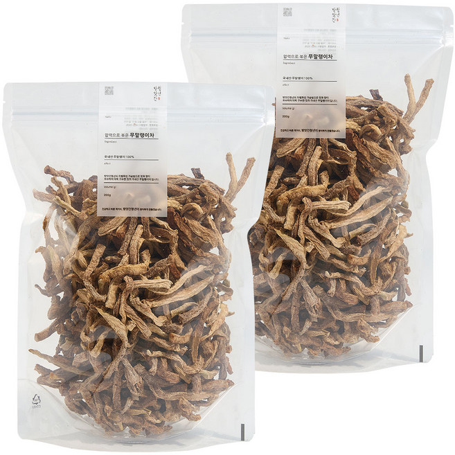 방앗간청년 압력으로 볶은 무말랭이차, 200g, 1개입, 2개