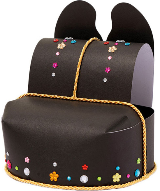 민화샵 종이 익선관 만들기 전통소품 종이공예 명절만들기, 종이익선관 TDPPP0720