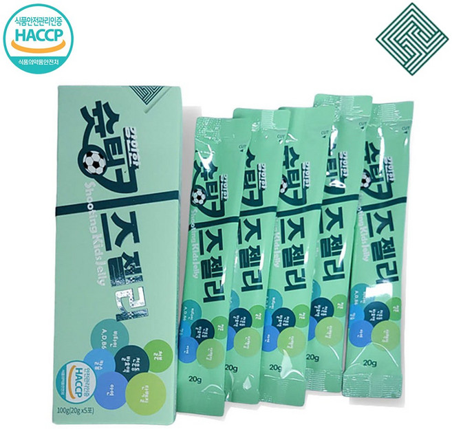 슛팅키즈젤리 휴대용 달콤한 어린이 면역 영양 스틱, 5개, 20ml