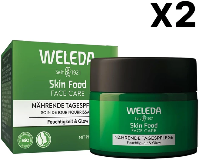 벨레다 WELEDA 오가닉 스킨푸드 데이 크림 40ml x 2개 - 쿠팡