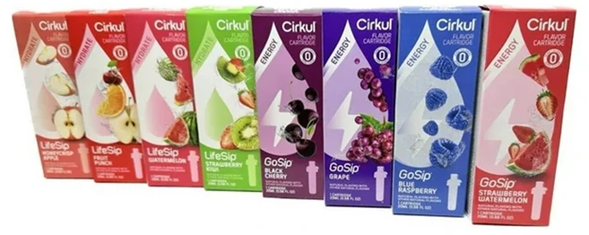 Cirkul 서큘 핏 수분 에너지 보충 리필 카트리지 8팩, 8개, 20ml - 쿠팡