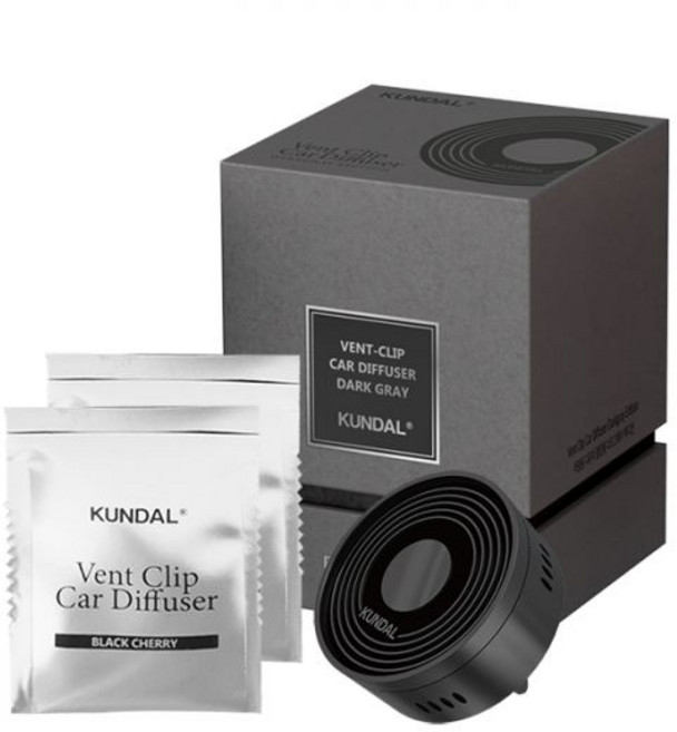 쿤달 클래식 무드 딥퍼퓸 차량용 방향제 클립형 실버 (디바이스 1ea+리필 2ea), 오션썸머나잇, 1개, 오션썸머나잇