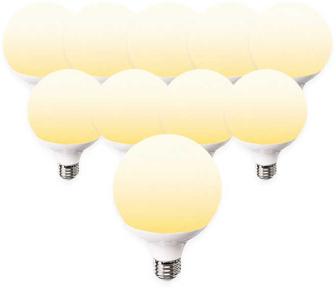 라인라이팅 LED 샤인 숏볼구 12w, 10개, 전구색