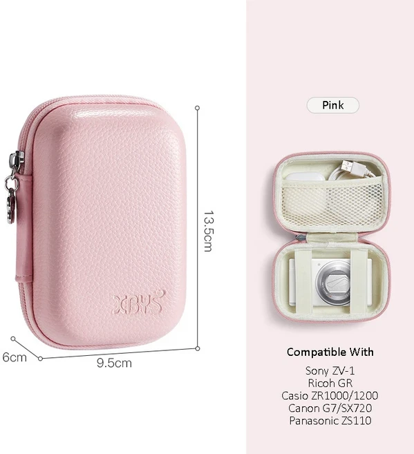 후지 필름 인스탁스 미니 11/9/8/8 카메라 케이스 스토리지 용 PU 가죽 커버 백 256 앨범 키트 숄더 스트랩 가방, 03 Pink, 1개