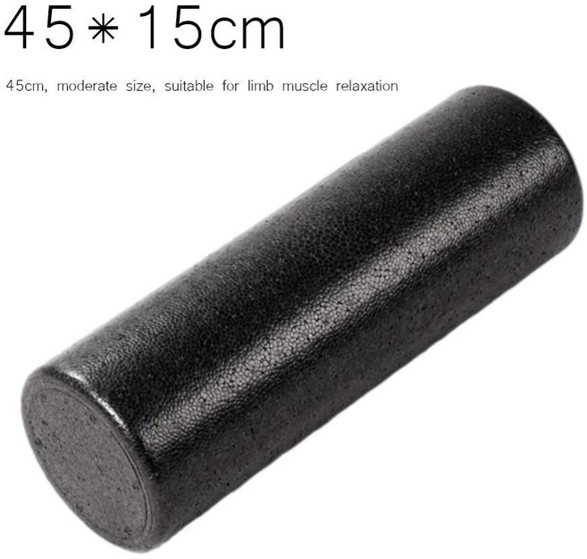 요가 필라테스 폼 롤러 피트니스 장비 마사지 바디 운동 훈련 스포츠, 45x15cm, 1개