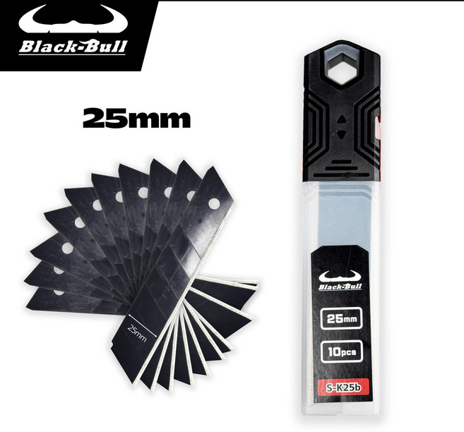 블랙불 특대형 커터칼날 (25mm), 1통