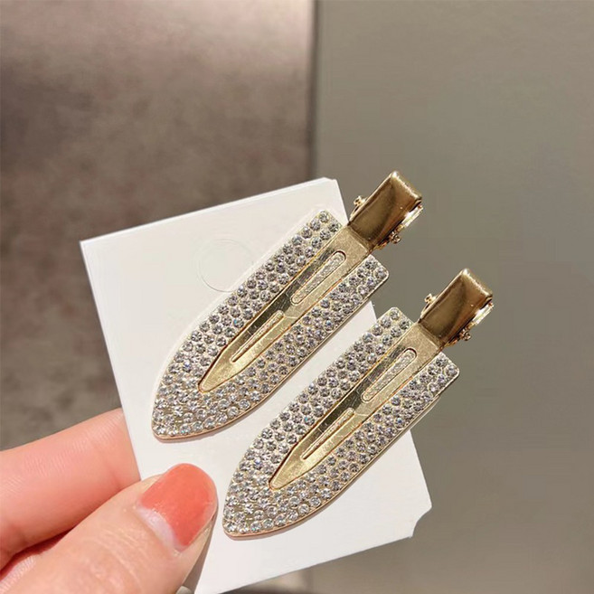 하이유니 큐빅 삽모양 앞머리 옆머리 고정 미니 집게 헤어핀