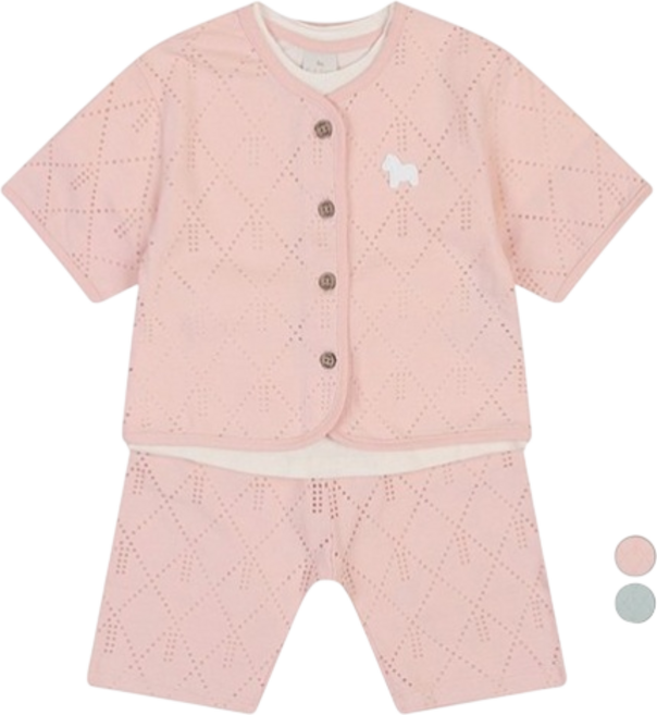 에뜨와 유아용 리온 상하 3종 세트