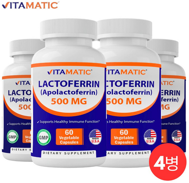 장용성 락토페린 면역력 높이는 다이어트 유산균 고함량 8개월, 4개, 60정