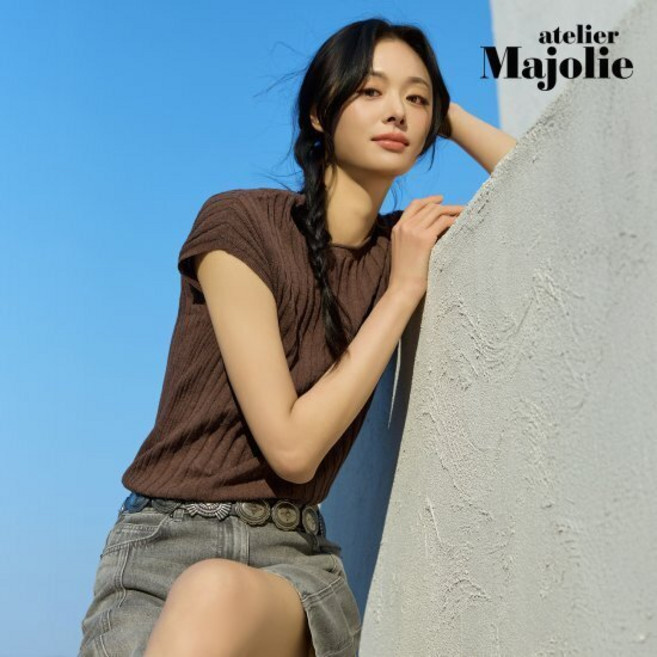 아뜰리에마졸리 25SS 유러피안 린넨 플리츠 니트탑 3종