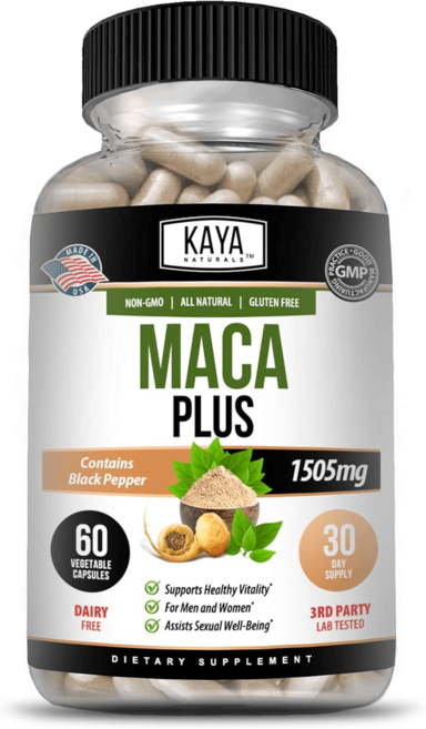 마카 레드 옐로우 블랙뿌리 1500mg 고함량 60캡슐 30일분 블랙 페퍼 페루산, 60캡슐 마카 뿌리, 60정, 1개