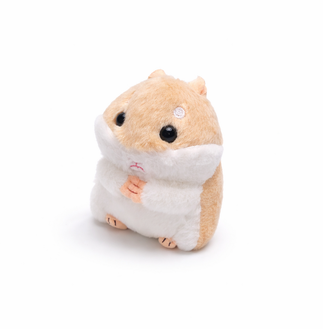 인형 키홀더 키링 열쇠고리 가방고리, 햄스터인형키홀더-베이지, 1개