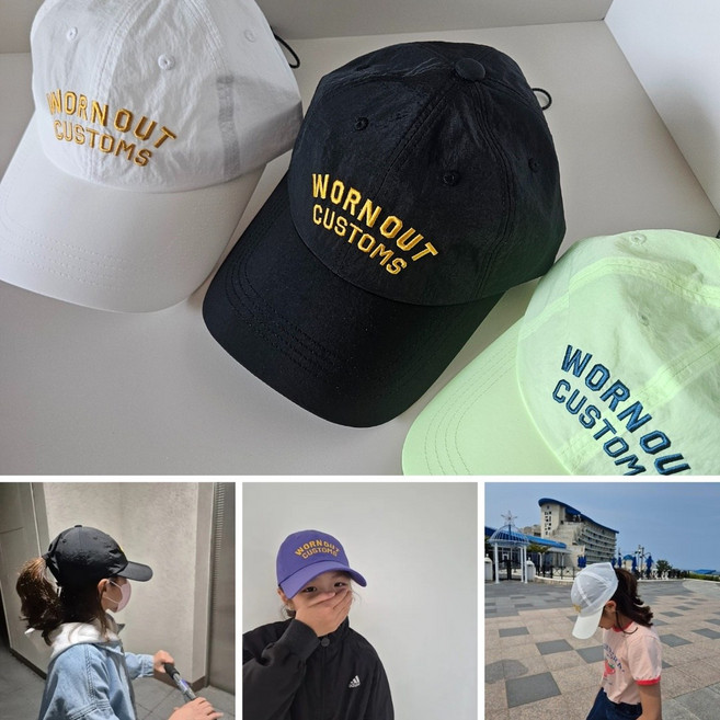 [국산제품 캠프볼캡 티키타카] 초등학생 주니어 여름 현장학습 소풍 워터파크 물놀이 남아 여아 캡 모자