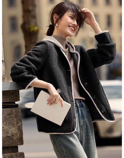 쩐쿠 여성 캐주얼 데일리 후드자켓 K0053