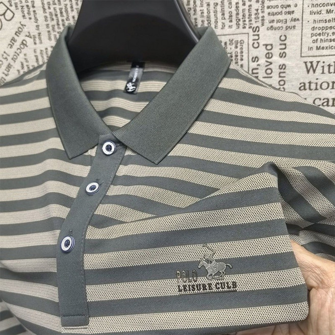 SELEAD 남자반팔티 폴로반팔티 폴로카라티 반팔면티 남성여름티셔츠 폴로스트라이프반팔 링클프리반팔티