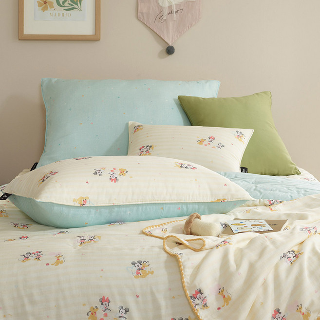 [AK분당점] [디즈니홈] 미키프렌즈 누비베개커버 SF, 옐로우, -, 1개