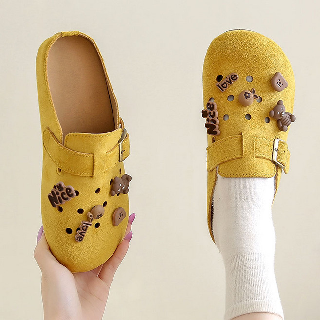 Modern Fashion 여성 귀여운 파츠 사계절 뮬 슬리퍼 X119