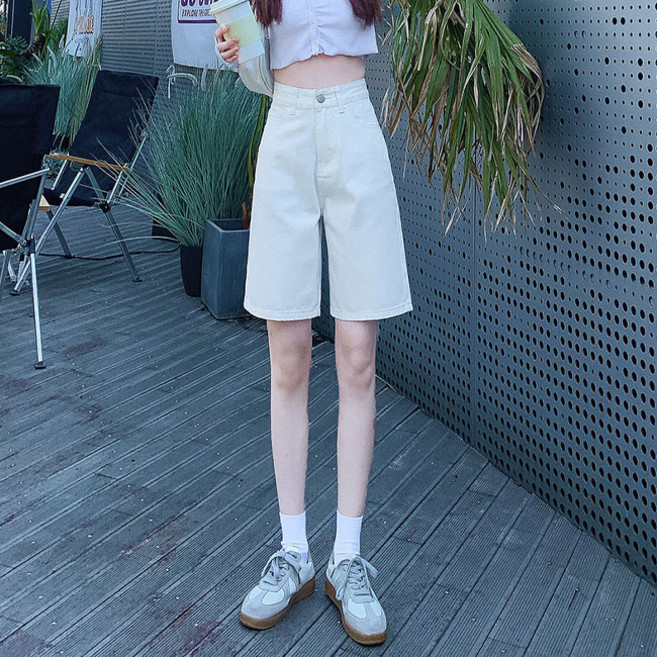 나나뽕 여성 여름 데님 청바지 5부 반바지
