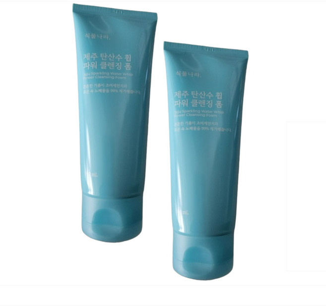 식물나라 제주 탄산수 클렌징폼, 120ml, 2개