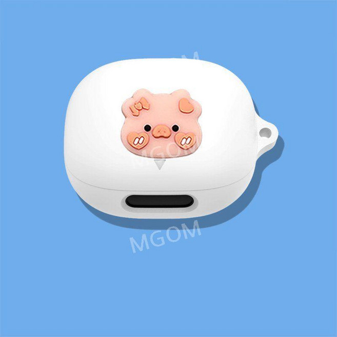 리버티4프로 케이스 호환 이어폰 Liberty4 Pro 커버 보호 사운드코어 Soundcore, 리버티4 프로, 화이트 피그