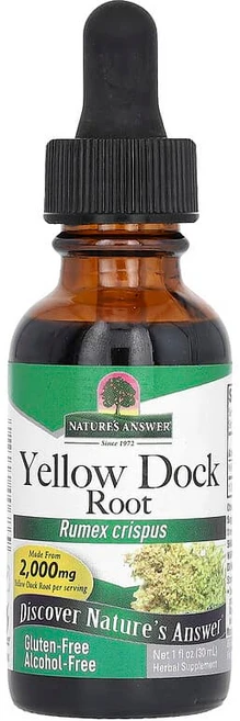 Nature's Answer 소리쟁이 뿌리 알코올 무함유 500mg 30ml(1fl oz) NTA-00686 - 쿠팡