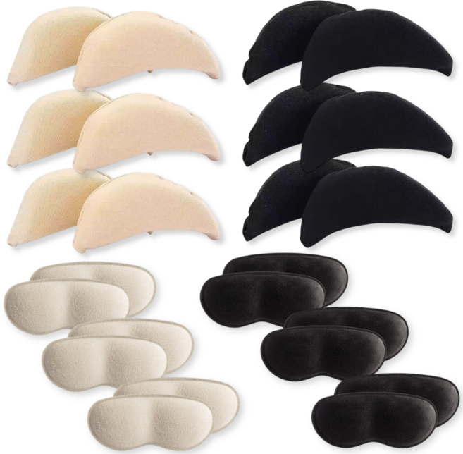 로젠스 여성용 발가락보호 구두앞코 쿠션 발뒷꿈치 보호패드 4종 12p