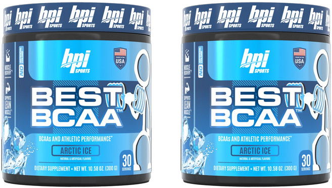 비피아이스포츠 베스트 BCAA 아크틱 아이스, 2개, 300g