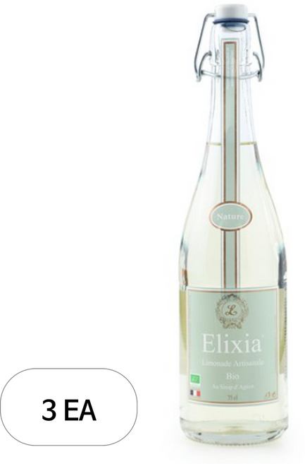 엘릭시아 유기농 레몬 탄산음료, 750ml, 3개