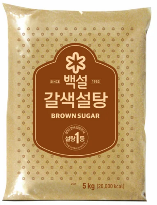 백설 갈색설탕, 5kg, 1개