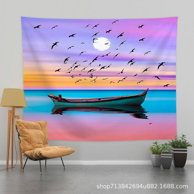 이자카야 주방 커튼 일식집 일식 출입구 가리개 패브릭, 소형 배