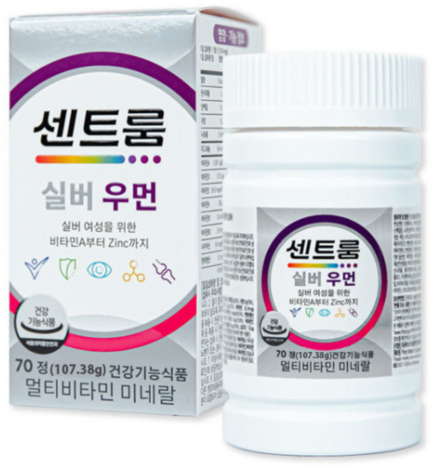 센트룸 한국화이자제약 센트룸 실버 포 우먼 멀티비타민 미네랄, 70정, 1개