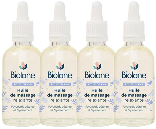 [2+2] 비올란 베이비 마사지 오일 카멜리나 스위트 아몬드, 4개, 50ml