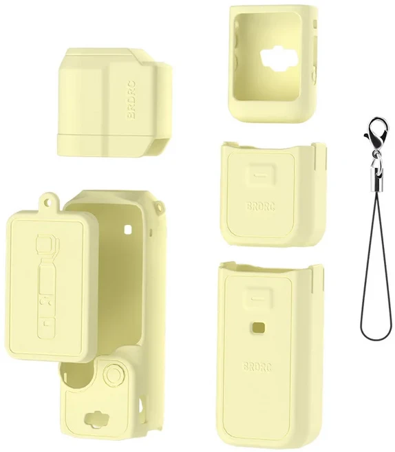 DJI OSMO 포켓 3용 케이스 실리콘 보호 커버 긁힘 방지 핸들 렌즈 캡 카메라 쉘 액세서리