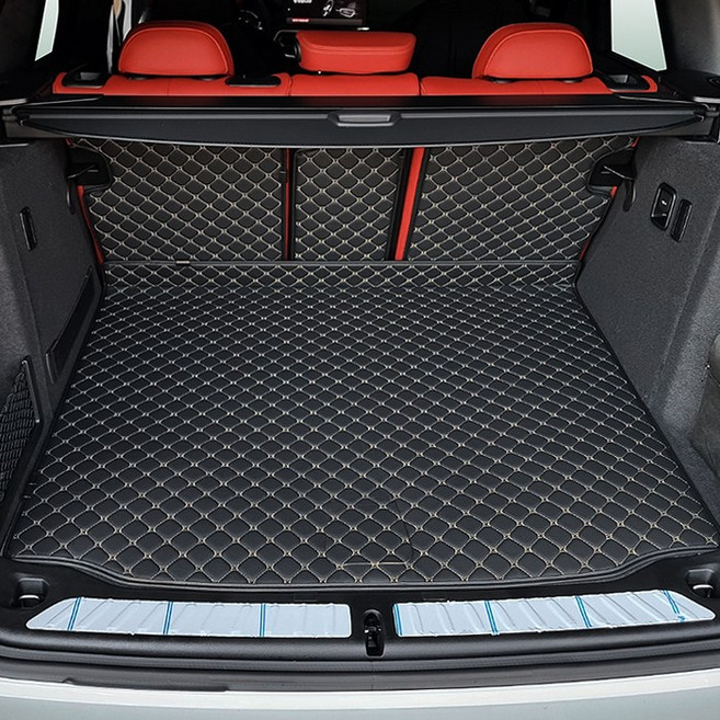 카프트 BMW X3 20i 20d 30d m40i 호환 트렁크매트 프리미엄 퀄팅 가죽 차박, 블랙-베이지