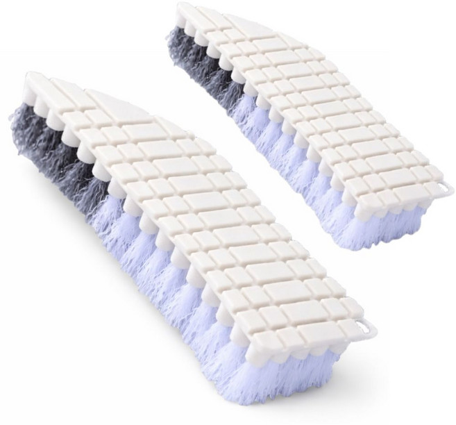 소픽 욕실 휘어지는 핸디형 다용도 청소솔, 2개, 화이트