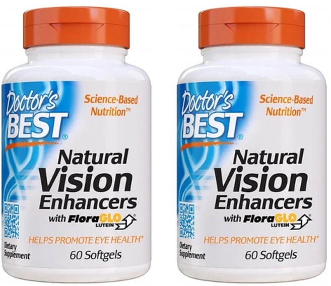 Doctors Best Natural Vision Enhancers Wtih Floraglo Lutein 닥터스 베스트 천연 시력 개선제 60소프트젤 2팩, 60정 - 쿠팡