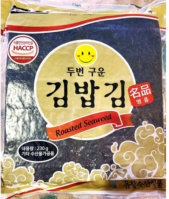 건 구은김 건어물 과메기 구운김밥김 유창 골드 230g 김밥김 구운김, 1개