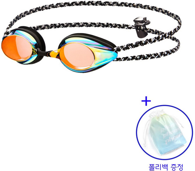 피닉스 터치안티포그 미러 패브릭 수경 PN-1000M FB TA (+폴리백 1개 증정), 레드+폴리백 1개