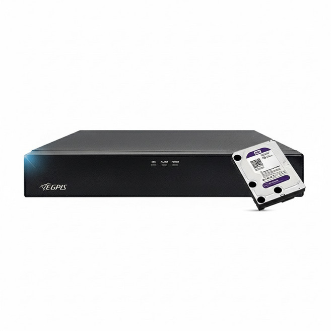 이지피스 8채널 400만화소 DVR CCTV 녹화기 QHDVR-4008QS(2TB HDD), QHDVR-4008QS + 1TB HDD