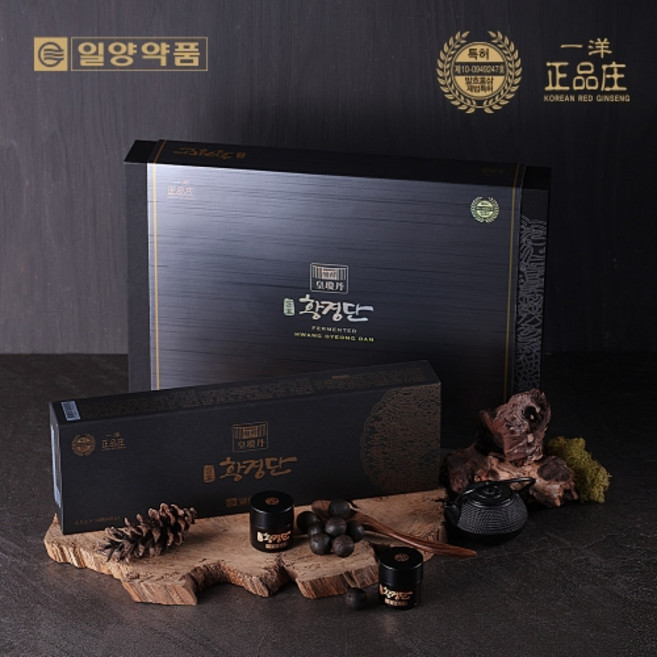 일양약품 발효 황경단 28환 국내산 6년근 홍삼농축액 뉴질랜드산 발효녹용농축액 침향 함유 부모님 명절 추석 설 선물 세트, 6개, 98g