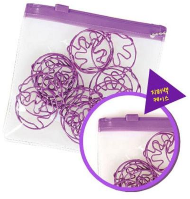 칼라크립 실버크립 클립 컬러 지 플 팩형 손모양, 본상품